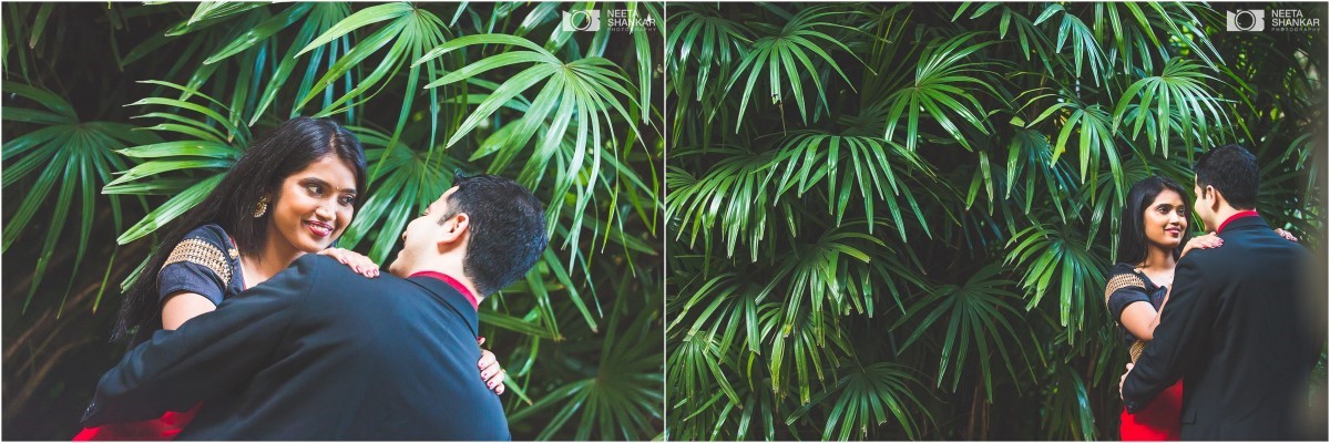 Leela-Palace-Bangalore-Couple-Pre-Wedding-Candid-Black-Red-Theme-Shoot