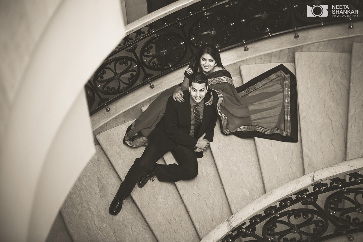 Leela-Palace-Bangalore-Couple-Pre-Wedding-Candid-Black-Red-Theme-Shoot