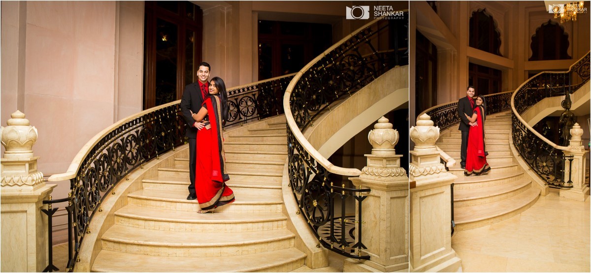 Leela-Palace-Bangalore-Couple-Pre-Wedding-Candid-Black-Red-Theme-Shoot