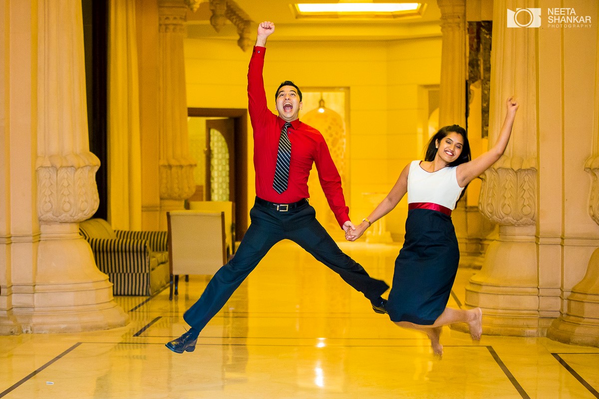 Leela-Palace-Bangalore-Couple-Pre-Wedding-Candid-Black-Red-Theme-Shoot