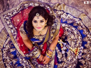 Neeta-Shankar-Photography-Wedding-Bride-Gangamma-Thimmiah-Bridal-Portrait-Lehenga-Blue-Bangalore-Beautiful-Gorgeous
